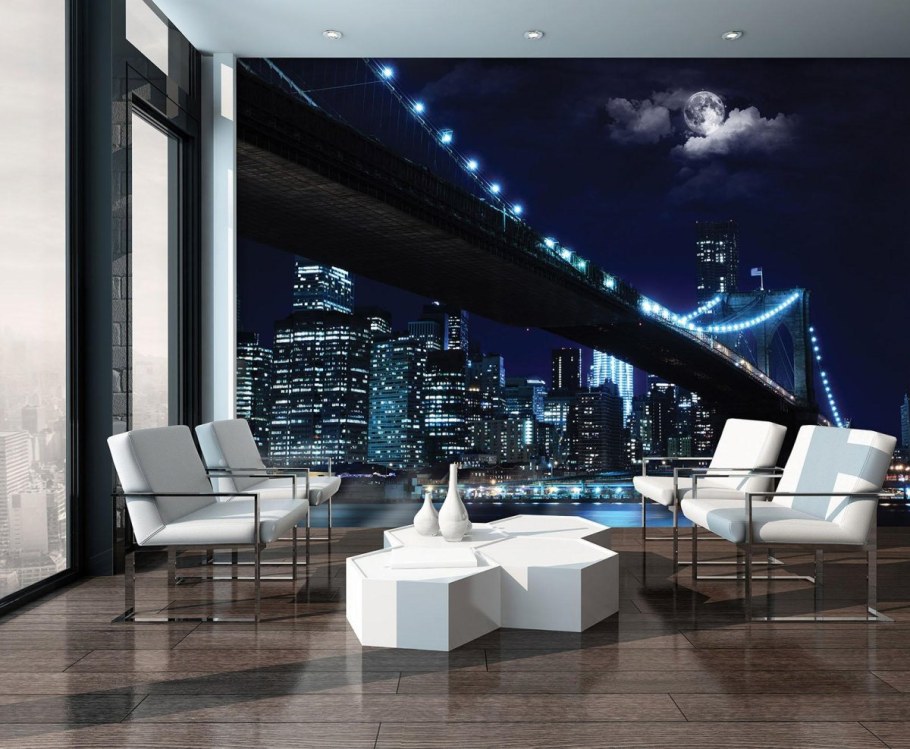 Стиль ночной город в интерьере