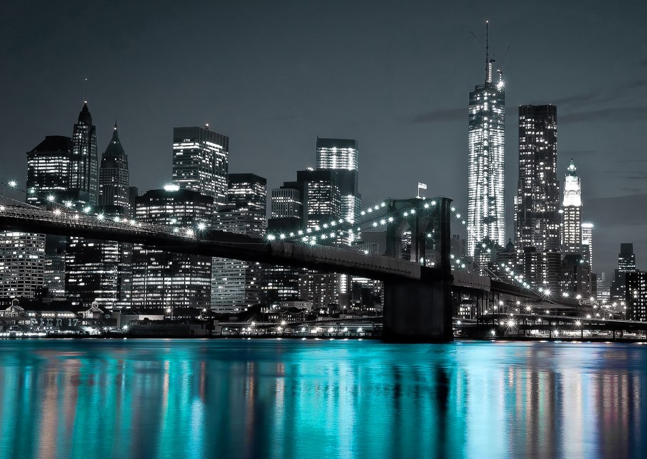 Фотообои ночной Манхеттен