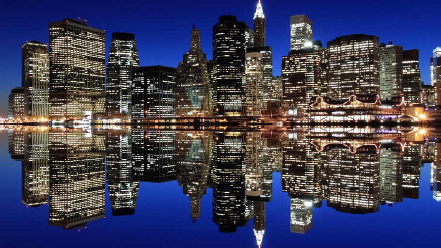 Фон ночного города