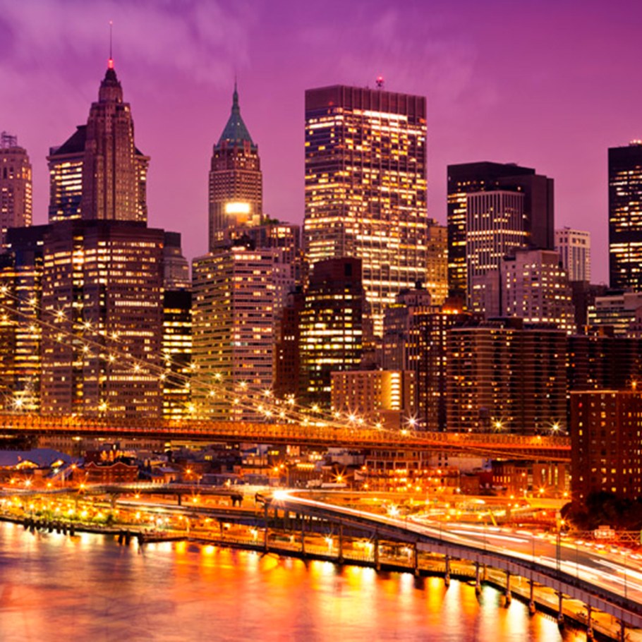 Ночной Бруклинский мост