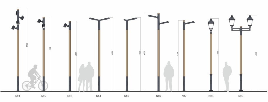 Опора осветительная фонарь 2.0.ок.104.v26.24/1