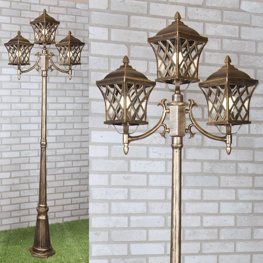 Cassiopeya s / светильник садово-парковый черное золото