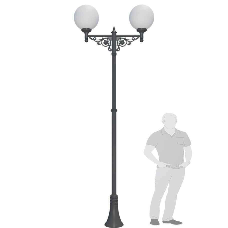 Фонари парковые четырехрожковые