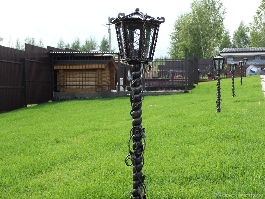 Кованые фонари уличные