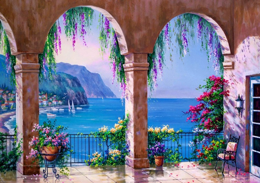 Фреска Аффреско водопад