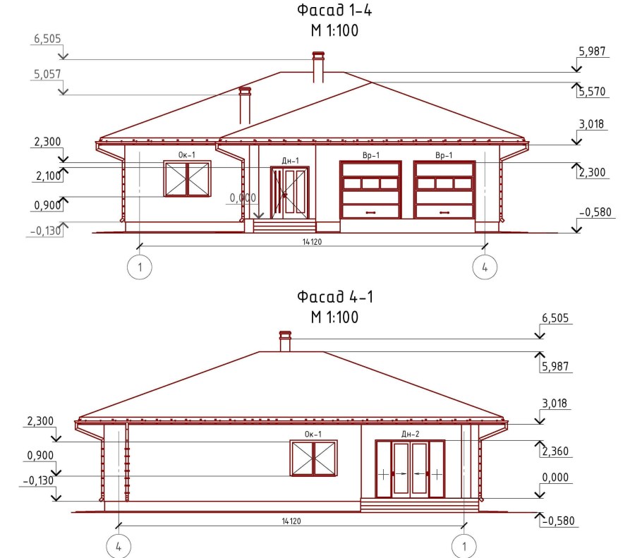Эскизы домов одноэтажных