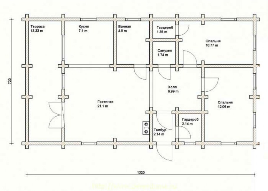 Дома из бруса проекты одноэтажные чертежи