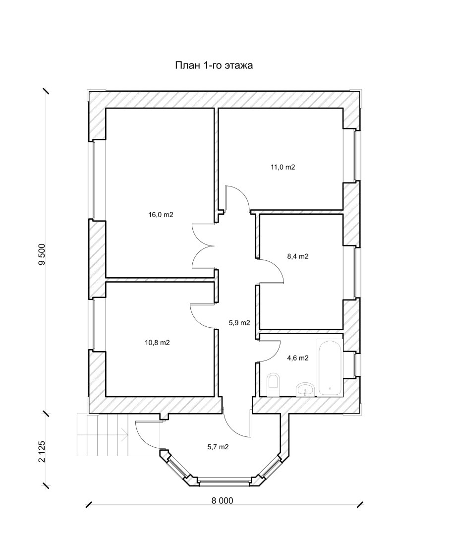 Чертежи домов одноэтажных 12х5