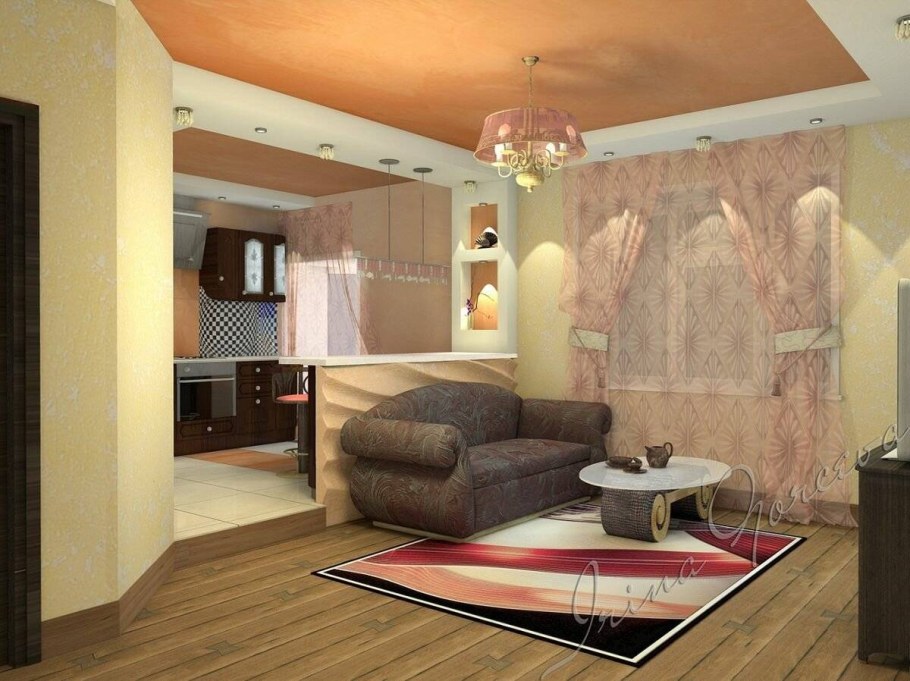 Интерьер хрущевки 42 кв.метра