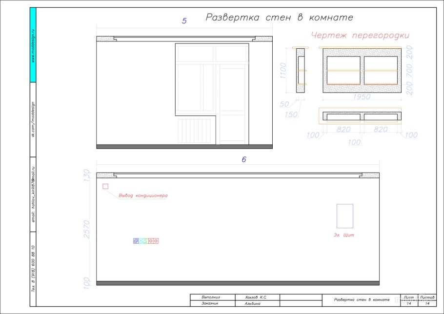 Схематическое изображение мебели на плане