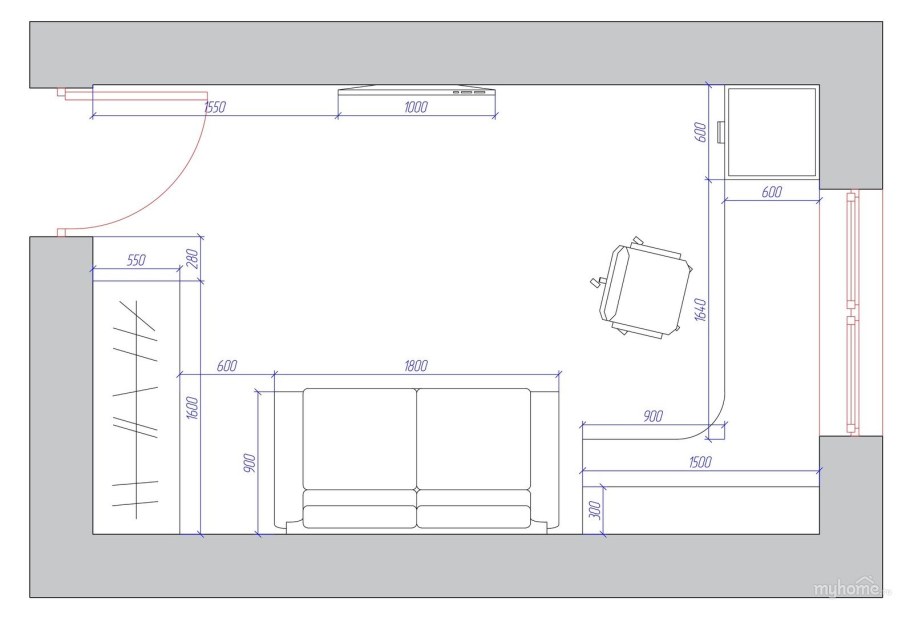 Рисунок комнаты