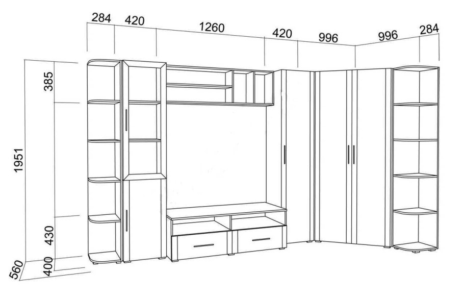 Эскиз интерьера комнаты школьника