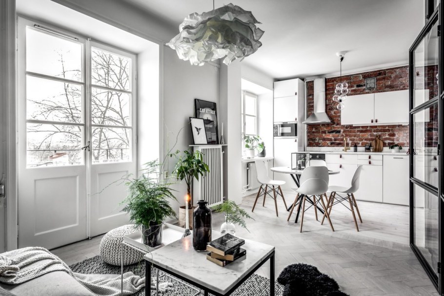 Гостиная в стиле Сканди