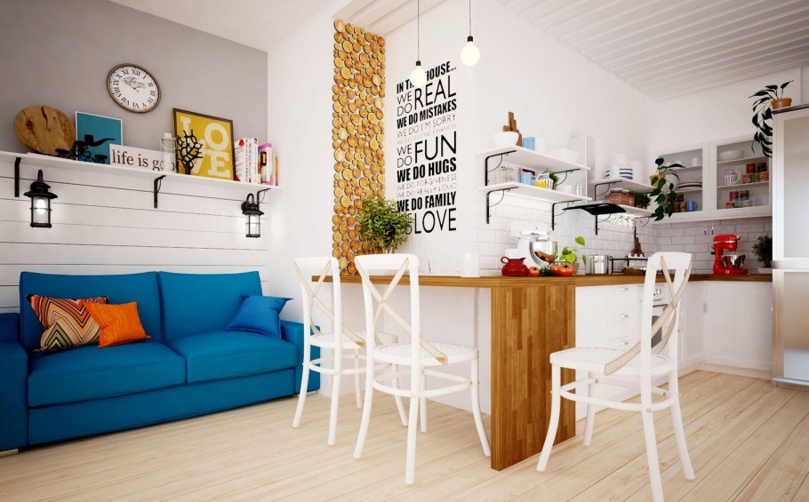 Скандинавский сталь интерьера