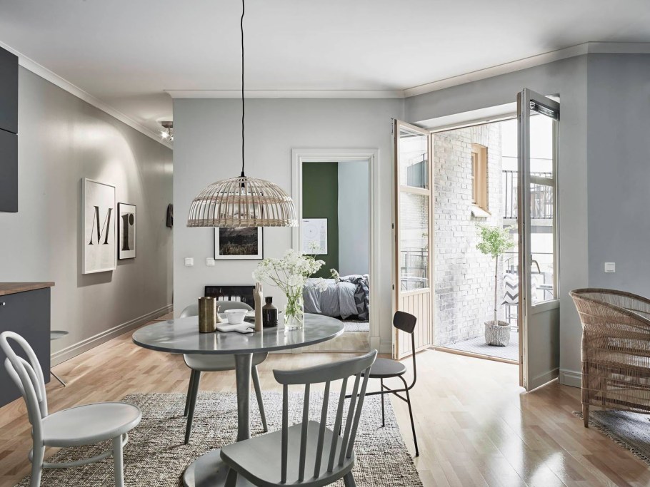 Гостиная в стиле Сканди лофт