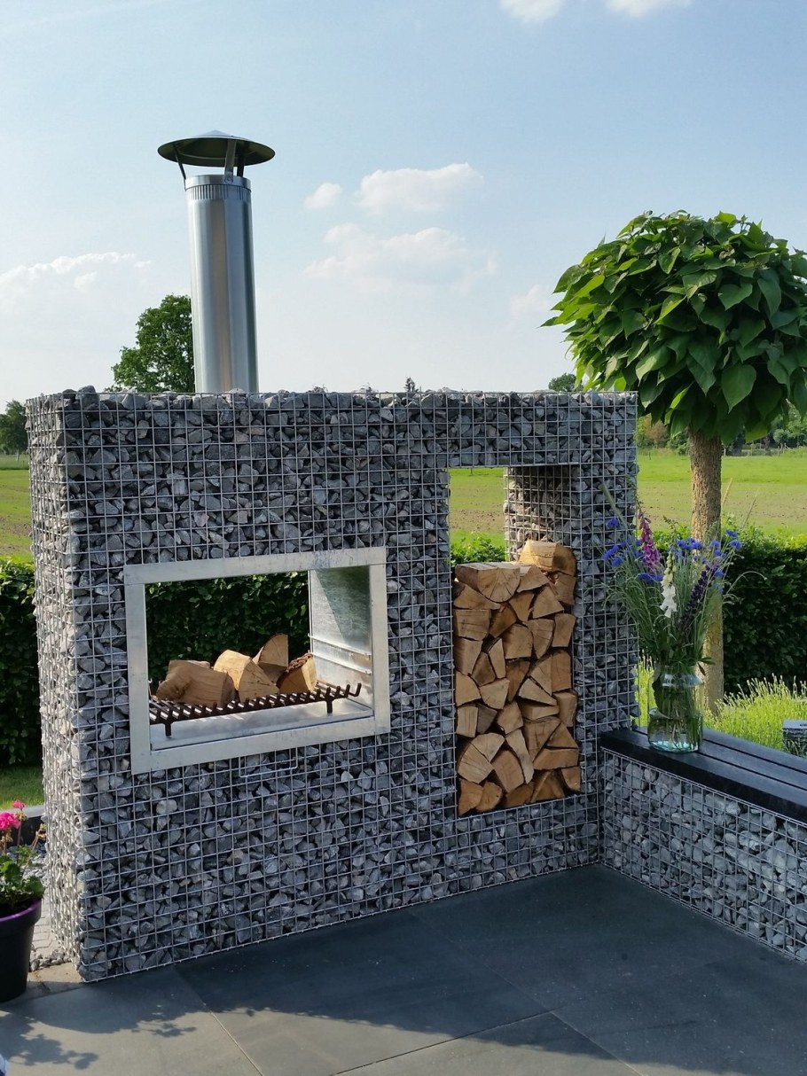 Костровище габион