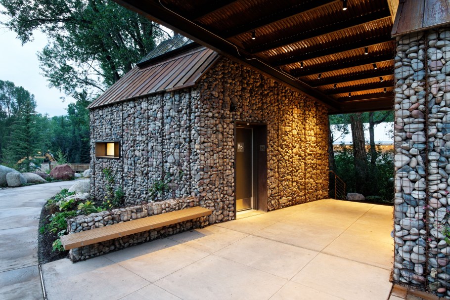 Дом из габионов