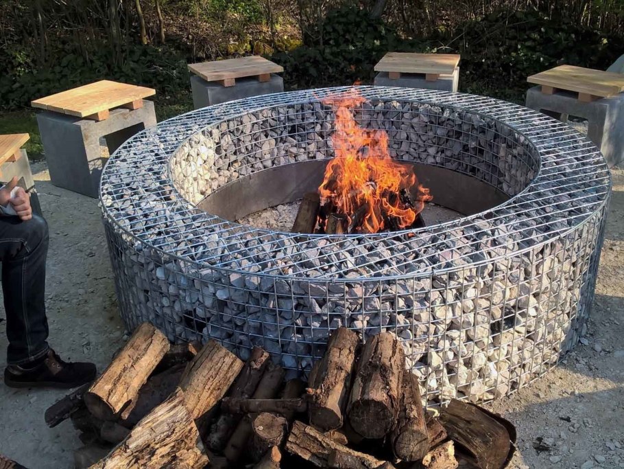 Костровище габион