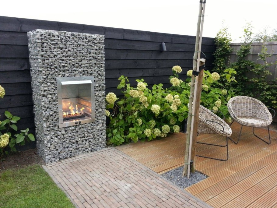 Мангальная зона габионы