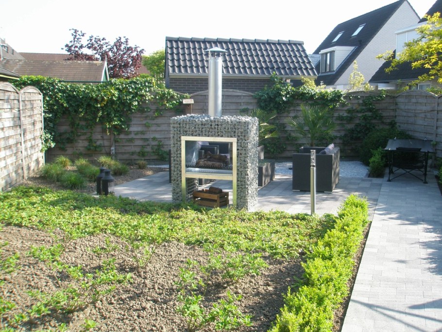 Беседка из габионов