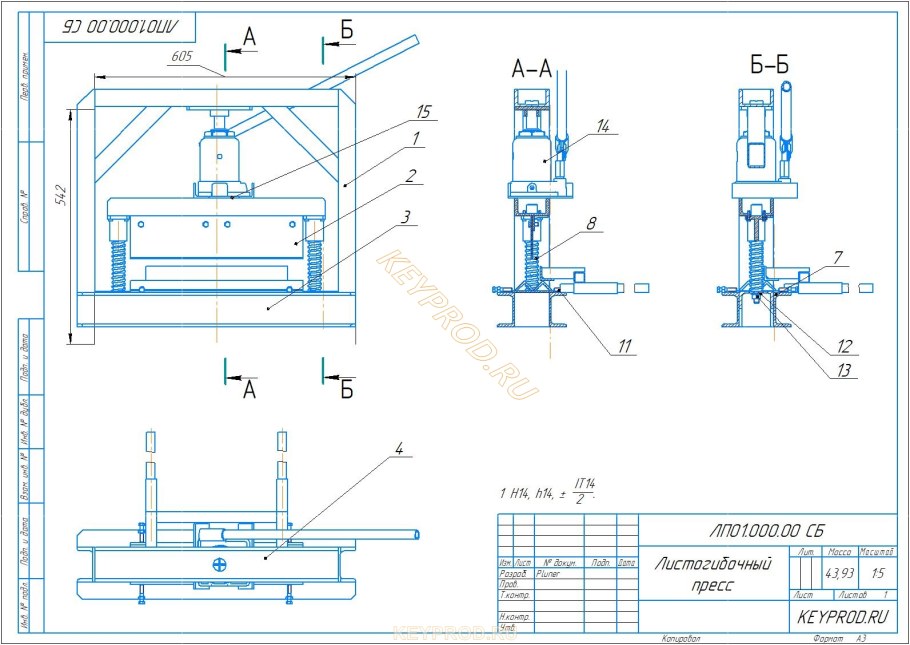Домкрат Тэд-30 чертеж