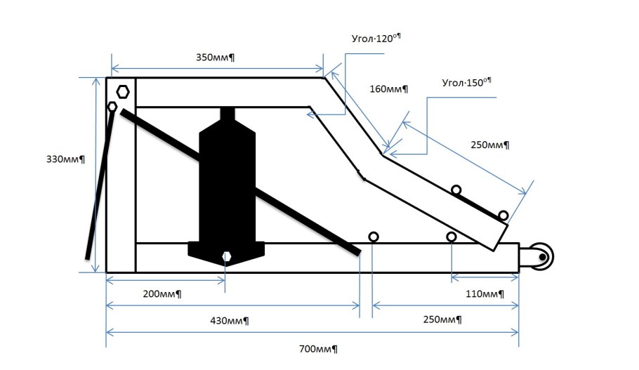 Пресс гидравлический 100 самодел
