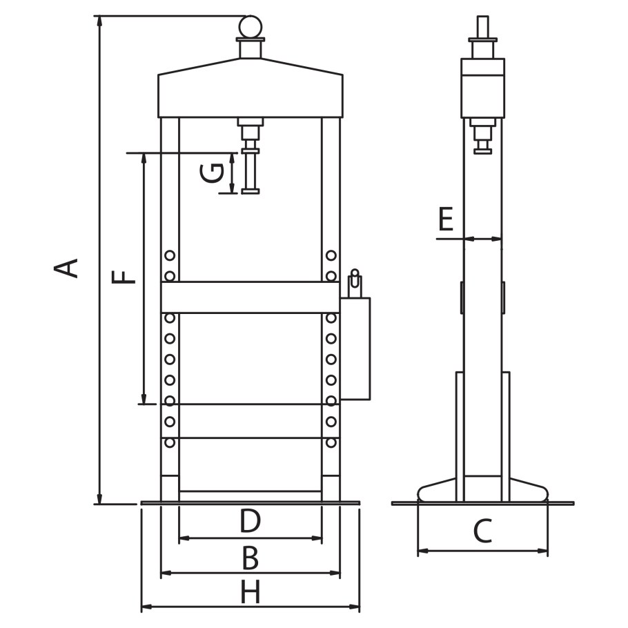 Сборочный чертеж домкрата дг50п150