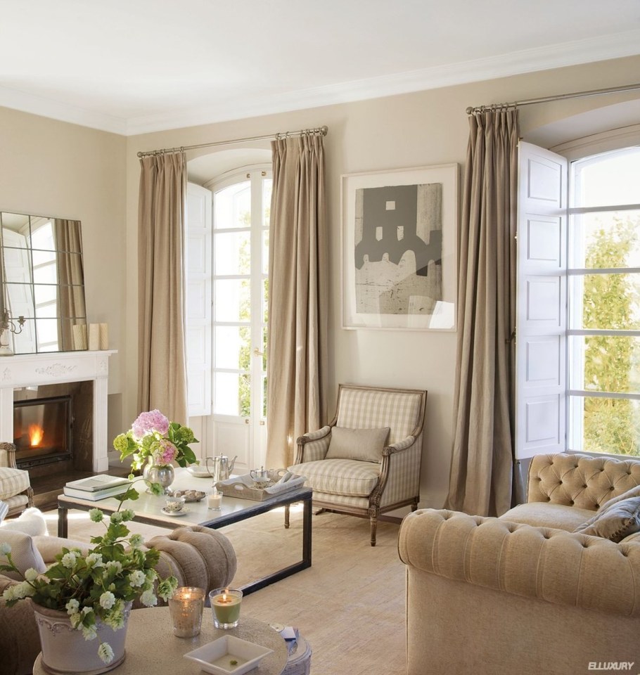 Шторы в гостиную арт деко