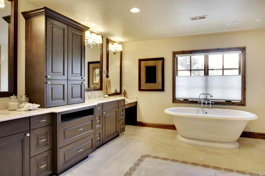 Красивые фасады мебели в ванную