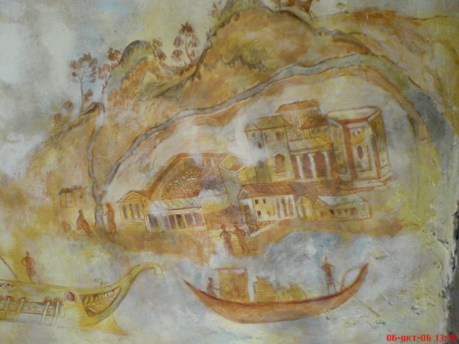Живопись водяными красками по сырой штукатурке