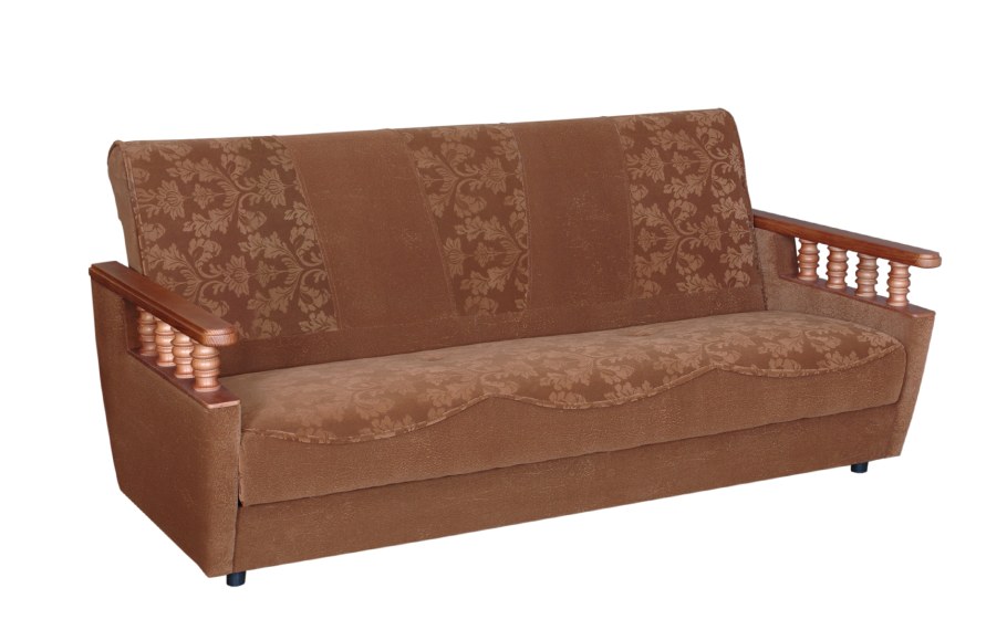 Диван аккордеон Гранада с деревянными подлокотниками