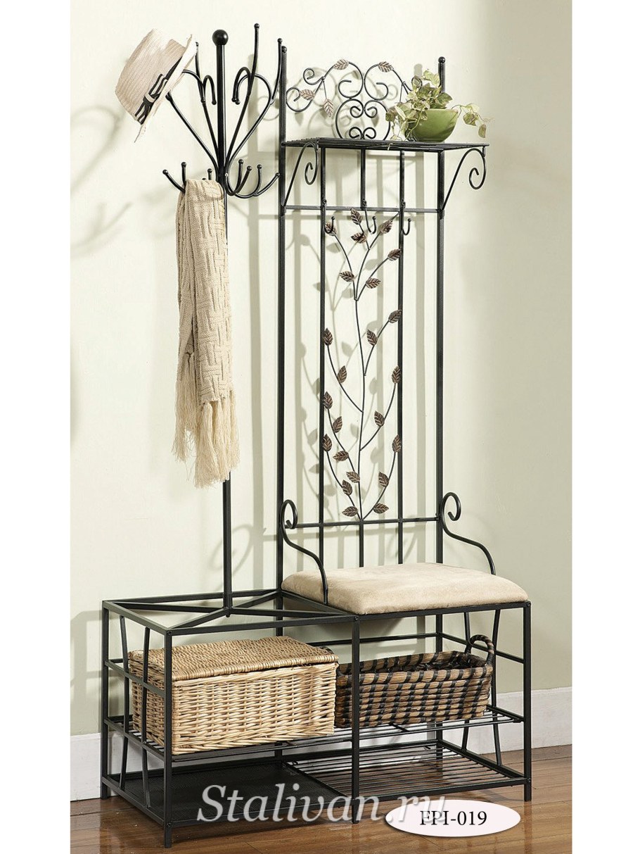 Банкетка коваными элементами 100см