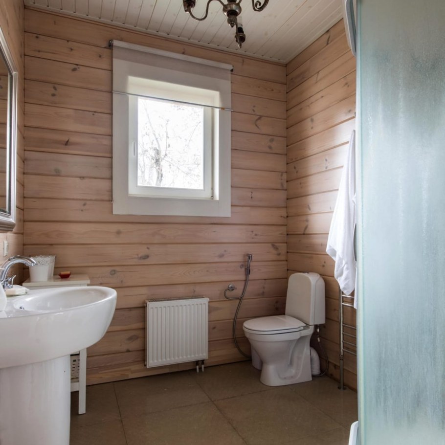 Отделка санузла на даче