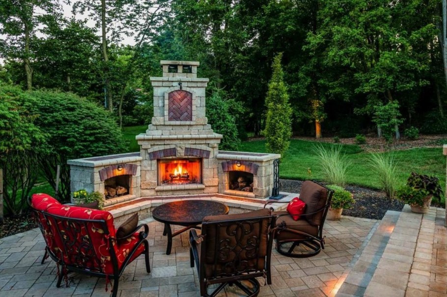 Пергола кирпичная ландшафт