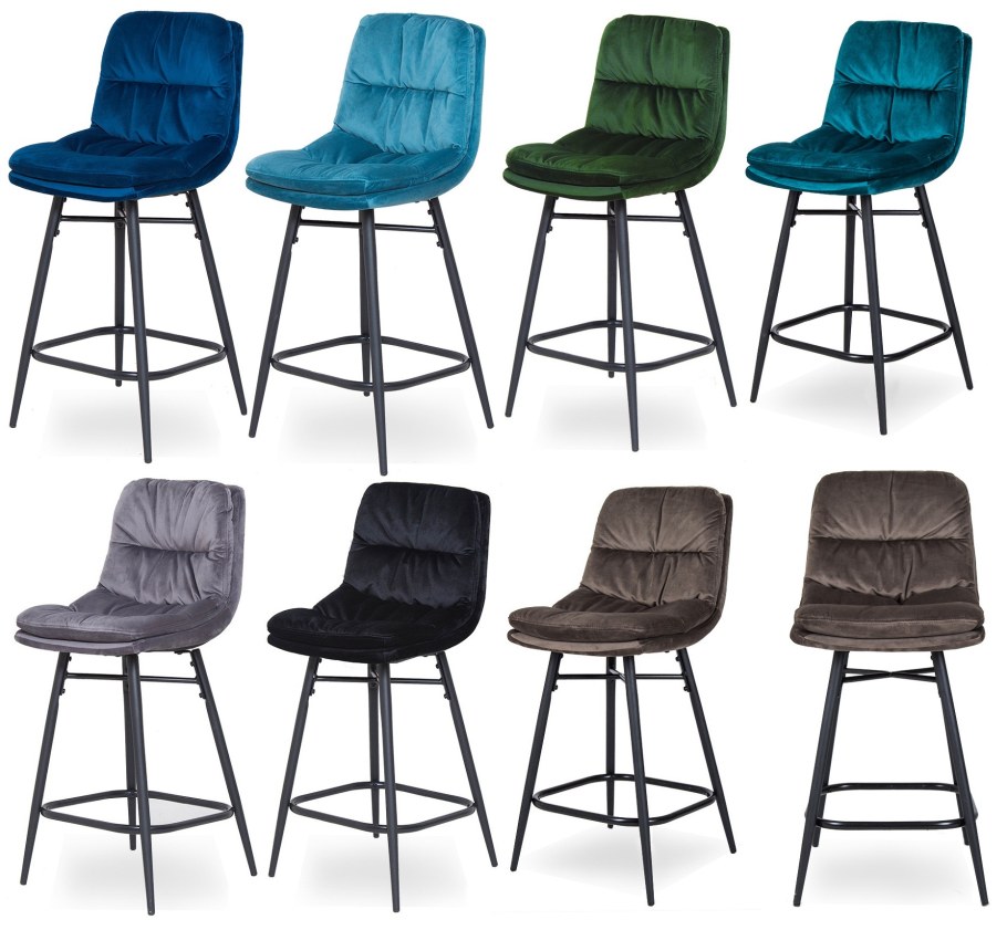 Полубарный стул латунь