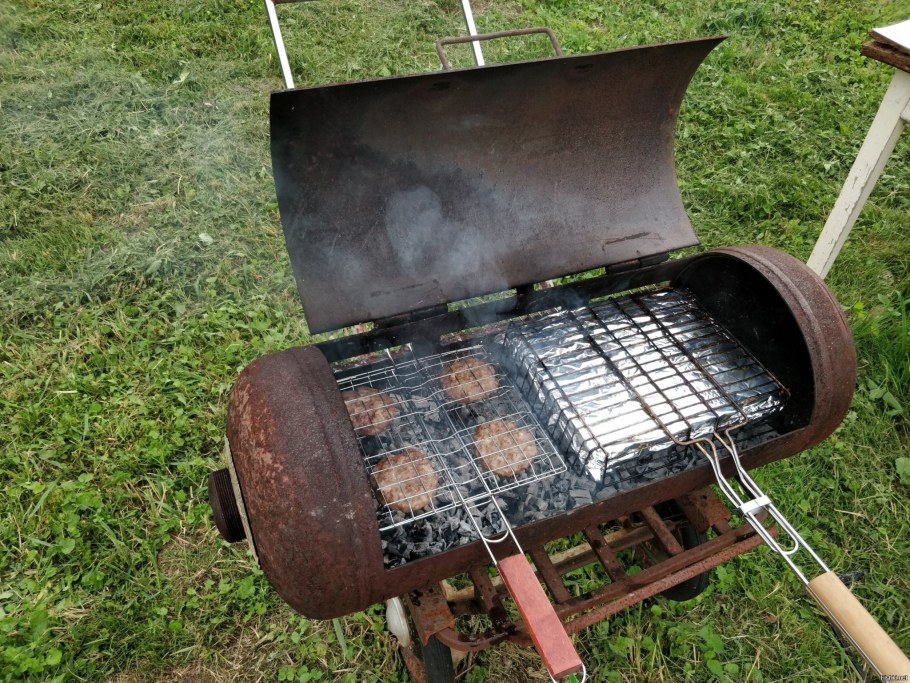 Барбекю из ресивера