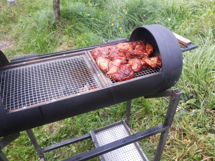 Гриль из газового баллона