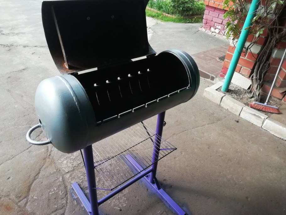 Мангал из газового баллона 130л