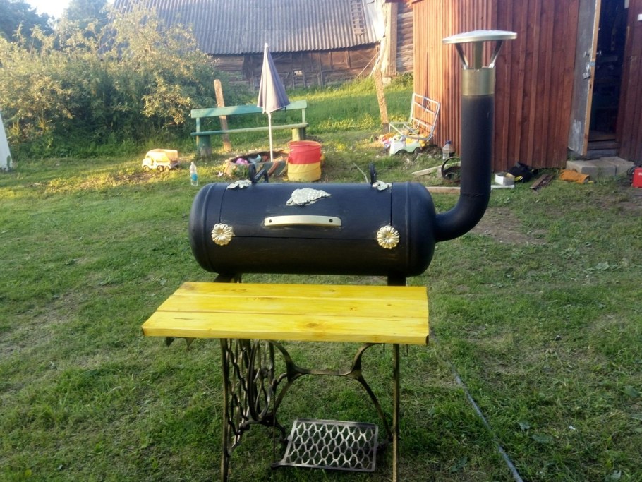 Мангал гриль из газового баллона 50л