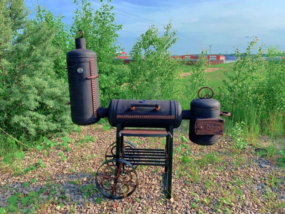 Гриль смокер из газовых баллонов