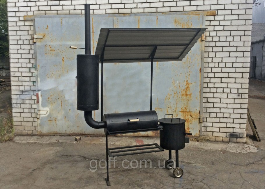 Мангал барбекю из ГАЗ баллона