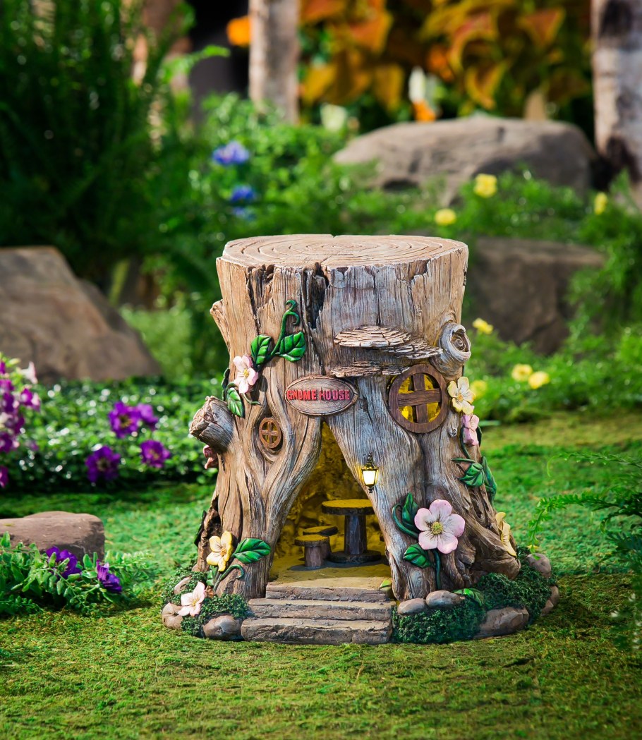 Декоративный пень колода