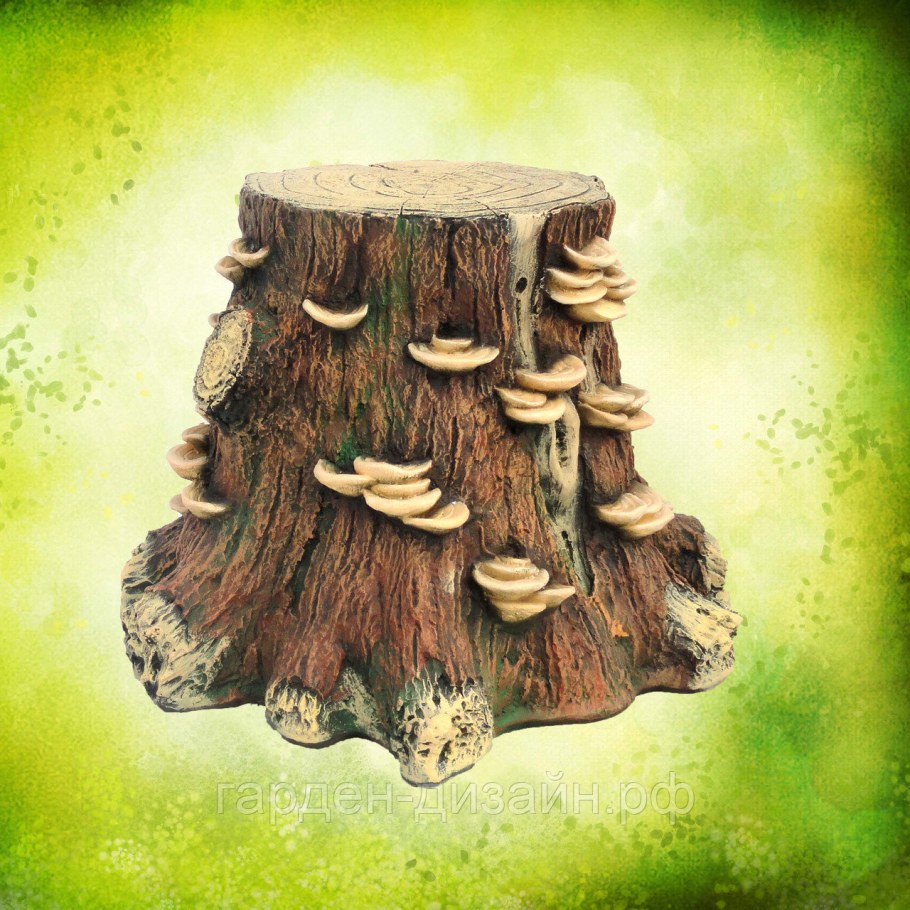 Домики из пней для сада