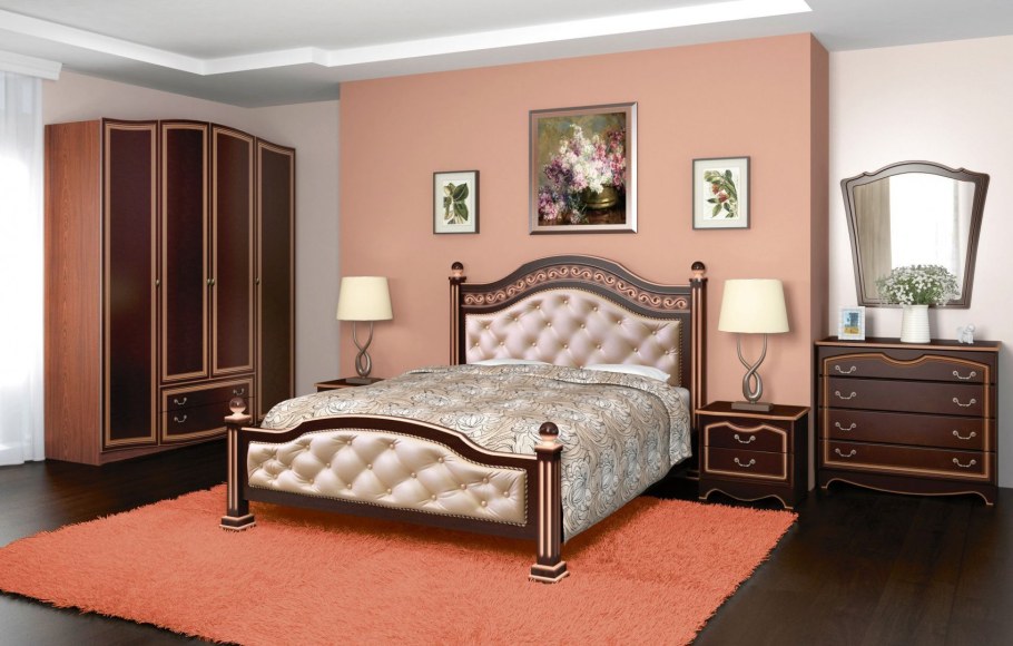 Спальня Алези Пинскдрев слоновая кость