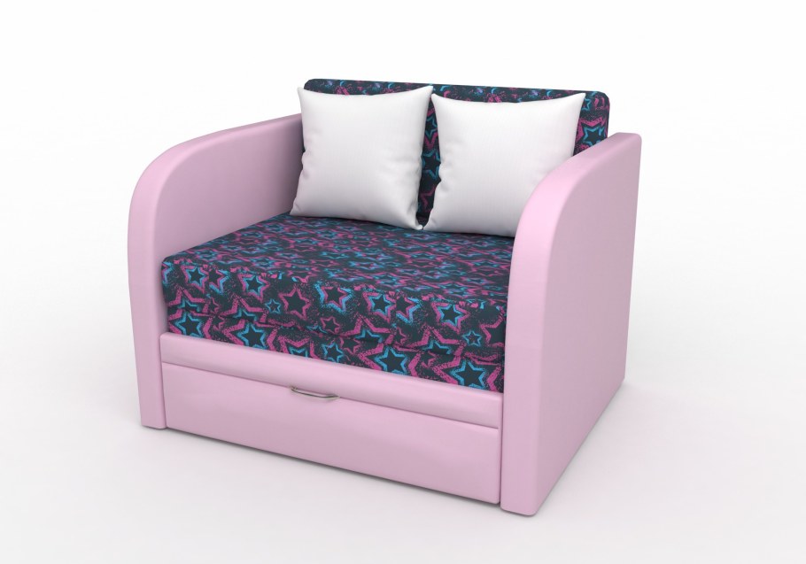 Диван для девочек серый