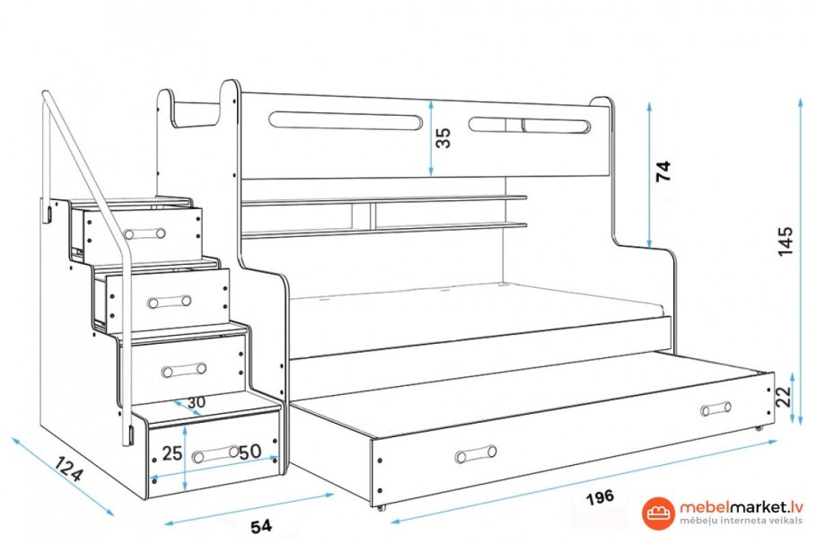Двухъярусная кровать Карлсон дуэт-4