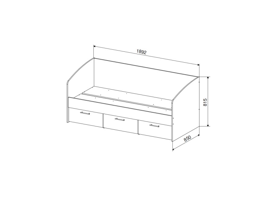 Кровать Фрея 2 Тимберика