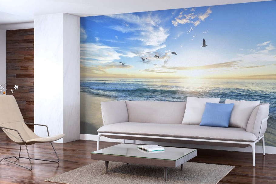 Фотообои для стен Бруклинский мост в интерьере