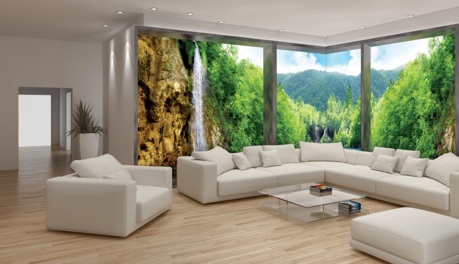 Панорамные фотообои в интерьере