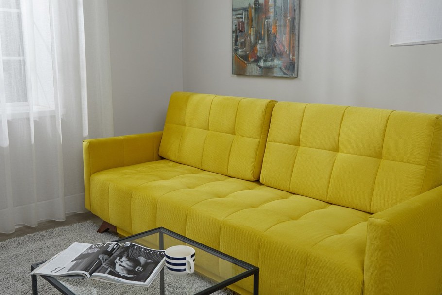 Мягкое кресло-кровать Бонн 0.8 лазурит